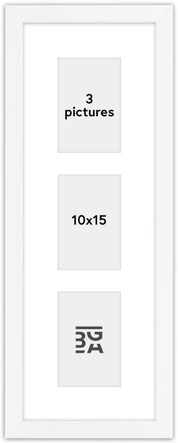 Edsbyn Kollázs keret II Fehér - 3 Képek (10x15 cm)