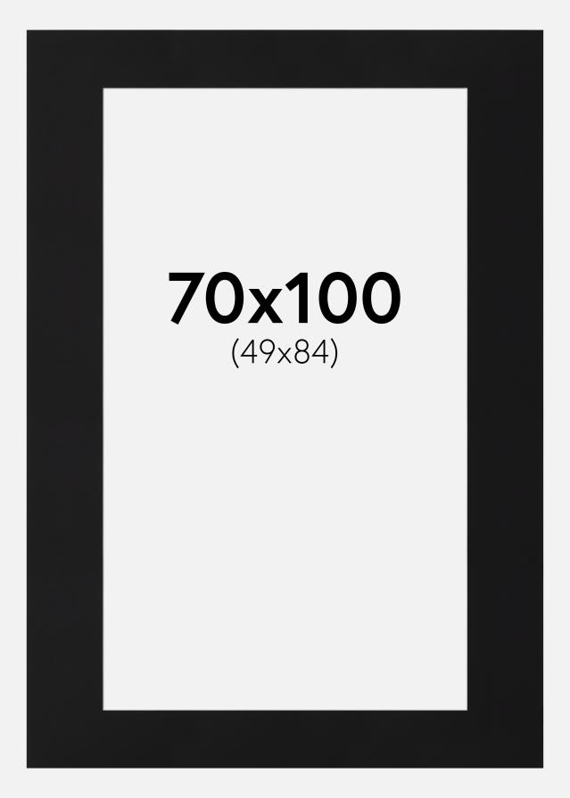 Paszpartu Fekete Standard (Fehér Mag) 70x100 cm (49x84)