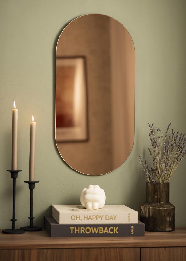 KAILA Tükör Ovális Rose Gold 35x70 cm