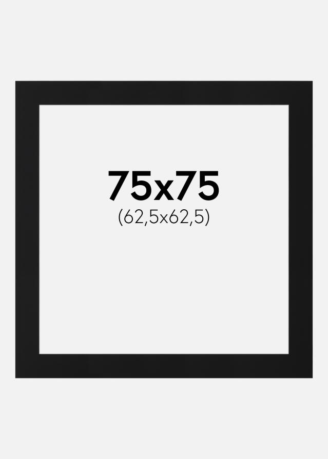 Paszpartu Fekete Standard (Fehér Mag) 75x75 cm (62,5x62,5)