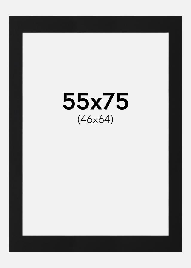 Paszpartu Fekete Standard (Fehér Mag) 55x75 cm (46x64)