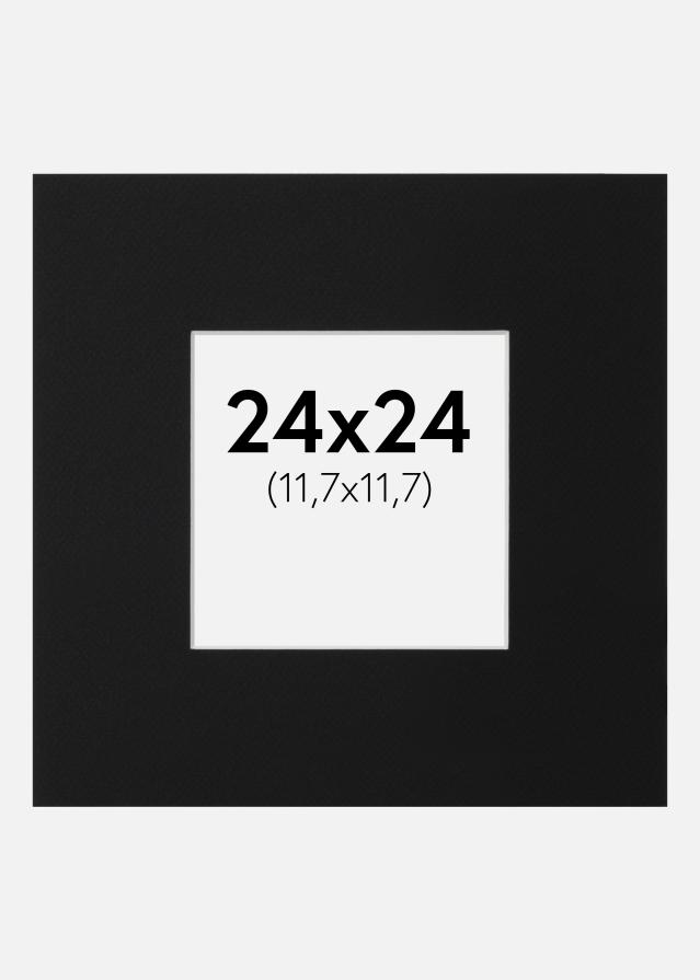 Paszpartu Fekete Standard (Fehér Mag) 24x24 cm (11,7x11,7)