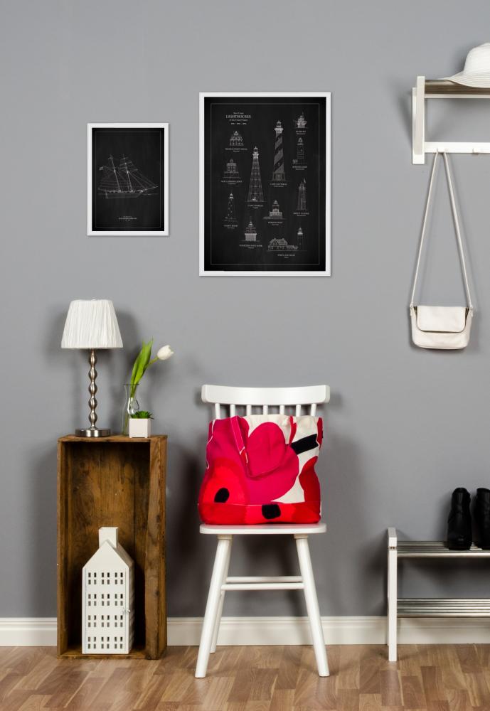 Griffeltavla - Fyrar - East Coast Poszter