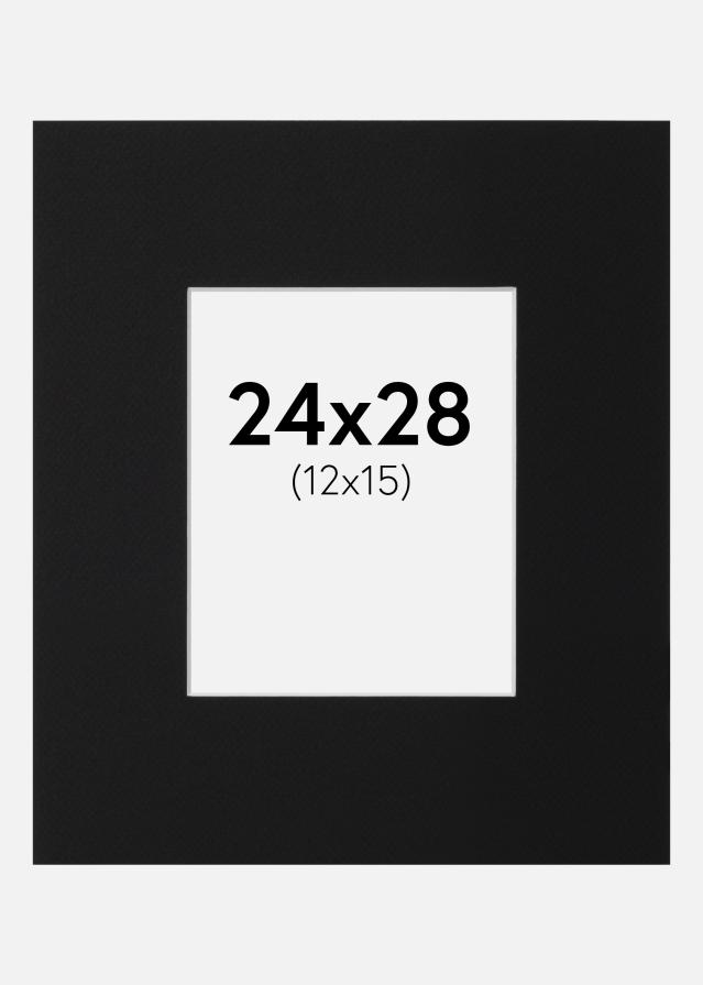 Paszpartu Fekete Standard (Fehér Mag) 24x28 cm (12x15)