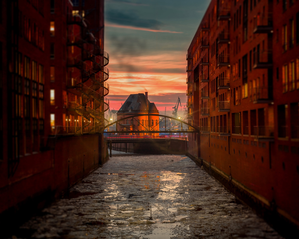 Város a vízben Poszter