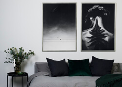 Csinos ezüstkeretek 50x70 cm