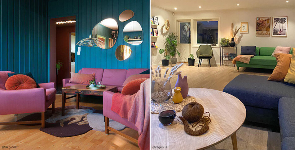 Nappali berendezés - színes és életteli