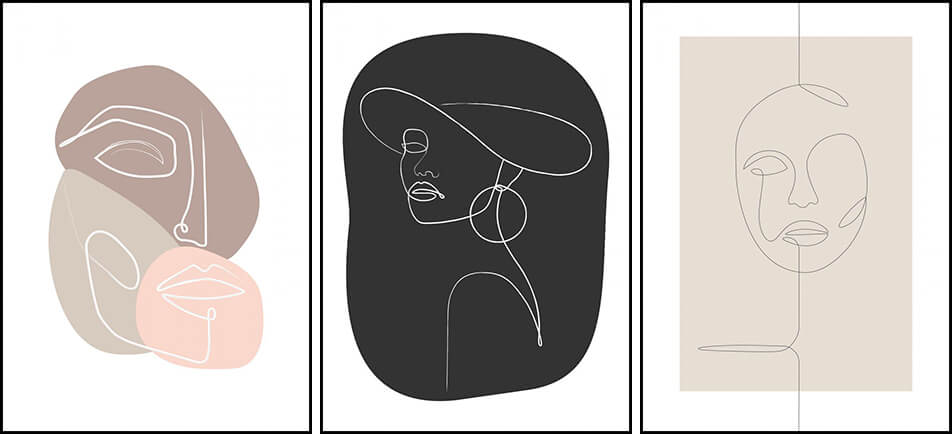 Grafikus motívumú poszterek