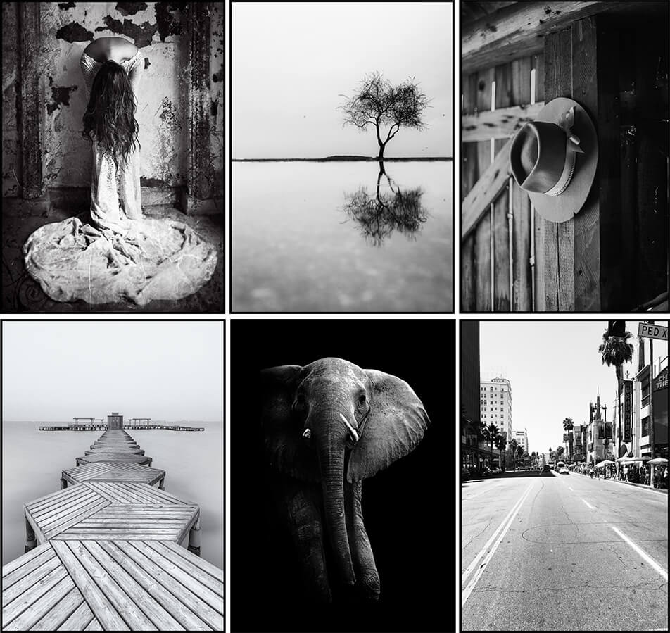 Fekete-fehér fényképes poszterek