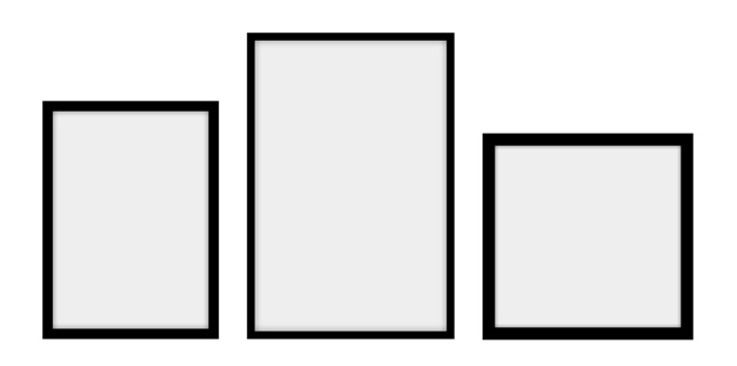 Képgaléria fal 3 képpel